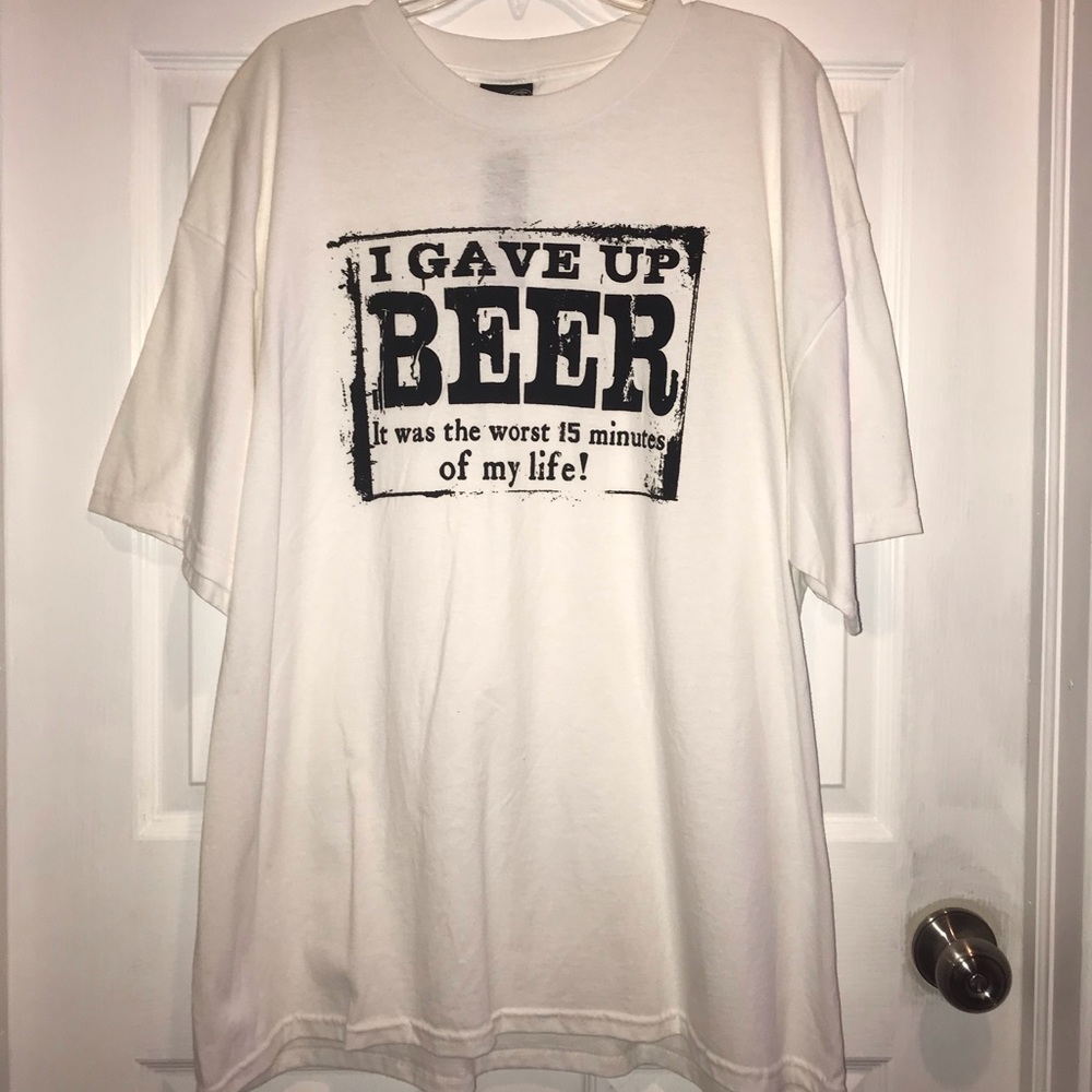 NWT Big & Tall Funny Beer T-Shirt
